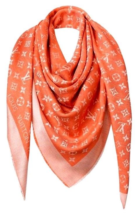 lv orange monogram scarf|louis vuitton purse scarf.